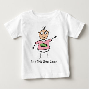T-shirt Pour Bébé Petit Gator Cousin - fille