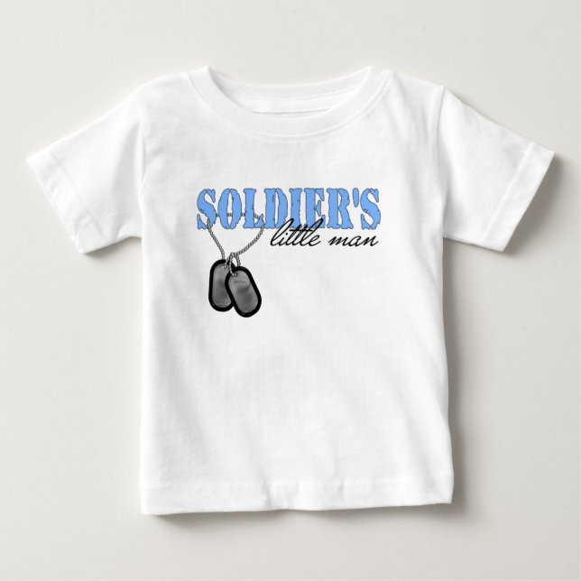 T-shirt Pour Bébé Petit homme du soldat (Devant)