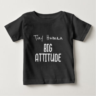 T-shirt Pour Bébé Petit humain, grande attitude