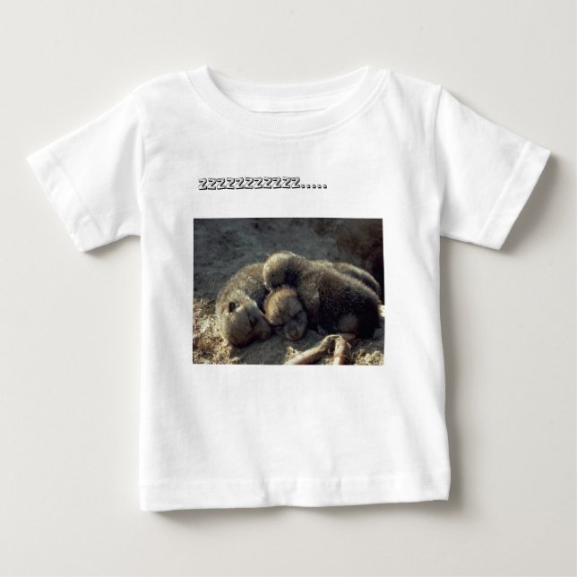 T-shirt Pour Bébé Petit loup triplé sur place (Devant)