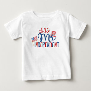 T-shirt Pour Bébé Petit M. Indépendant, 4 juillet