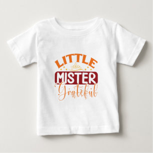T-shirt Pour Bébé Petit Monsieur Grateful - Action de grâce 