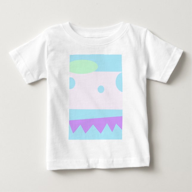 T-shirt Pour Bébé Petit Monster Abstrait bébé Tee (Devant)