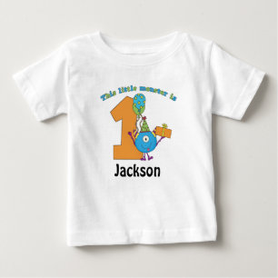 T-shirt Pour Bébé Petit Monster Enfants 1er anniversaire Personnalis