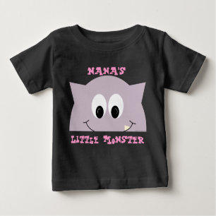 T-shirt Pour Bébé Petit Monstre À Lilac