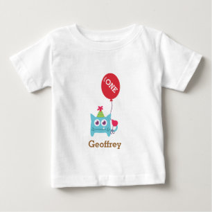 T-shirt Pour Bébé Petit monstre bleu mignon, pour des bébés