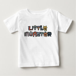 T-shirt Pour Bébé Petit monstre - le texte gribouille (le pastel)