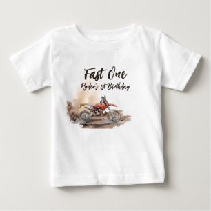 T-shirt Pour Bébé Petit Pilote Rapide Premier Anniversaire