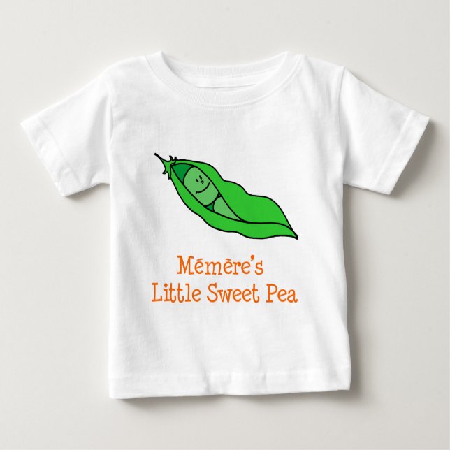 T-shirt Pour Bébé Petit pois doux de Memere (Devant)