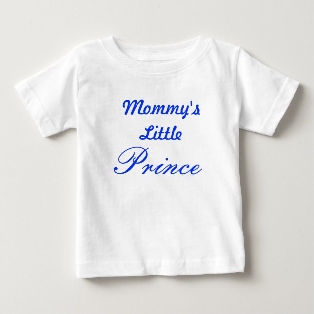 T-shirt Pour Bébé Petit Prince de maman (Devant)