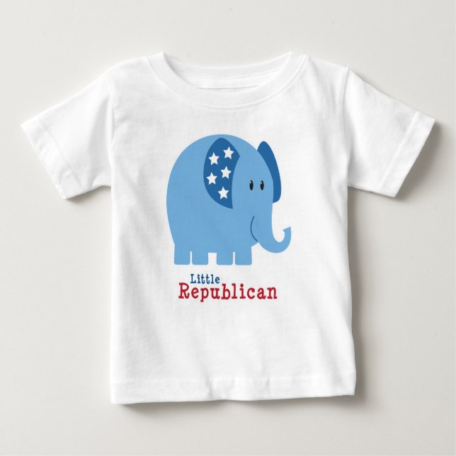 T-shirt Pour Bébé Petit républicain (Devant)