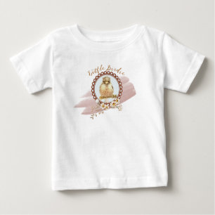 T-shirt Pour Bébé Petit Robin de bébé avec fleurs de champ