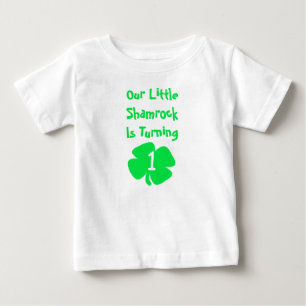 T-shirt Pour Bébé Petit Shamrock 1er anniversaire
