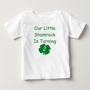T-shirt Pour Bébé Petit Shamrock 1er anniversaire