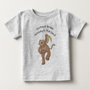 T-shirt Pour Bébé Petit singe coupé au pays
