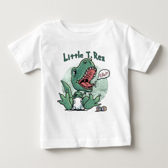 T-shirt Pour Bébé Petit T. Rex par des studios de Mudge (Devant)