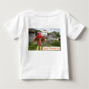T-shirt Pour Bébé petit tee. Bon thanksgiving, dinde guépard