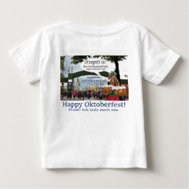 T-shirt Pour Bébé petit tee. Joyeuse Oktoberfest ! girafe/fille