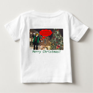 T-shirt Pour Bébé petit tee. Joyeux Noël. grenouille taureau/caroleu