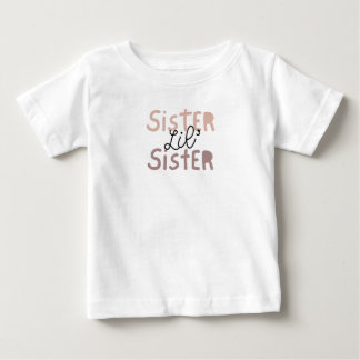 T-shirt Pour Bébé Petit Tee Sœur. Compagne de Grand Tee Sœur