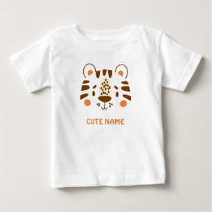 T-shirt Pour Bébé Petit tigre sauvage