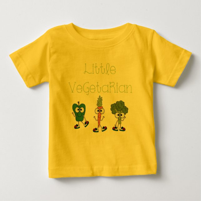 T-shirt Pour Bébé Petit végétarien (Devant)