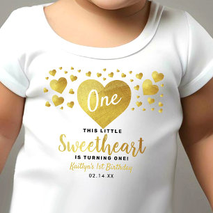 T-shirt Pour Bébé Petite chérie Saint-Valentin Anniversaire tout âge