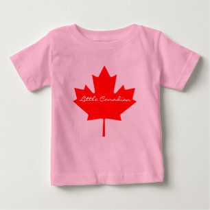 T-shirt Pour Bébé Petite feuille rouge canadienne Chemise bébé Canad