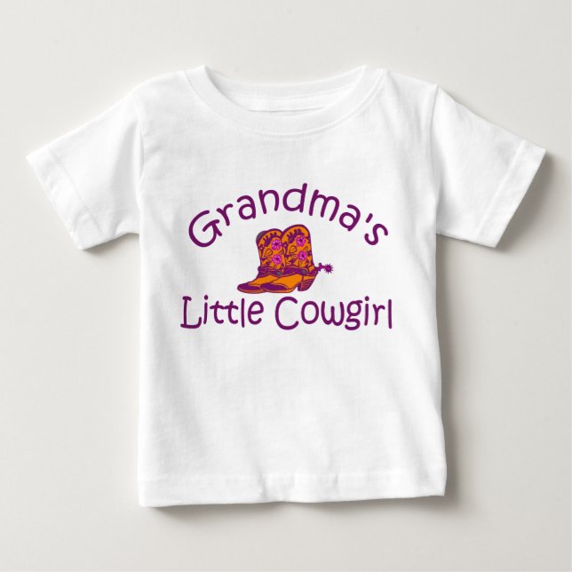 T-shirt Pour Bébé Petite fille de grand-mère (Devant)