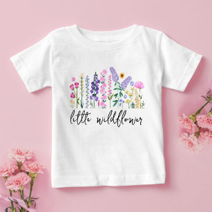 T-shirt Pour Bébé Petite fille Fleur sauvage