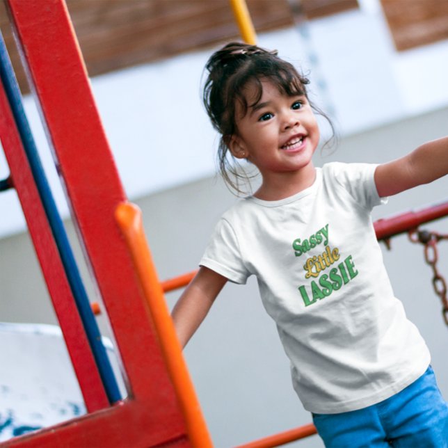 T-shirt Pour Bébé Petite fille impertinente Saint-Patrick  (Créateur téléchargé)