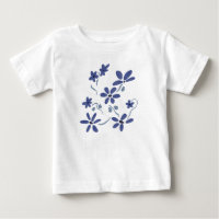 Petite Fleurs Romantiques Bleues