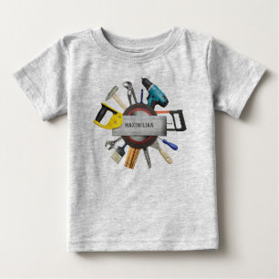T-shirt Pour Bébé Petite main outils personnalisées Chemise d'annive