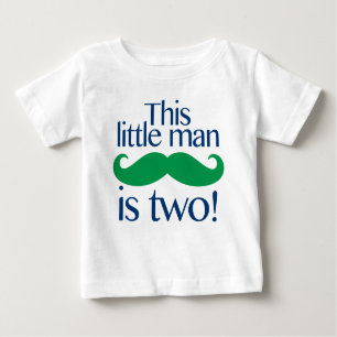 T-shirt Pour Bébé Petite marine et vert de chemise d'anniversaire de
