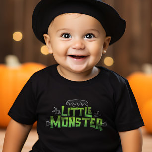 T-shirt Pour Bébé Petite Monster Halloween Famille Correspondant Drô