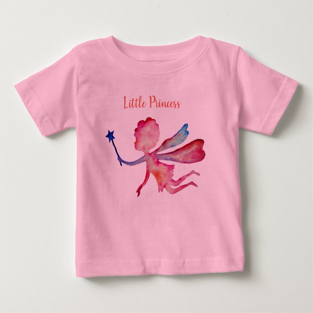 T-shirt Pour Bébé Petite princesse Fairy Tutu Bodysuit, rose (Devant)