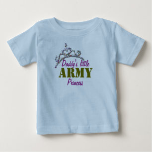 T-shirt Pour Bébé Petite princesse militaire