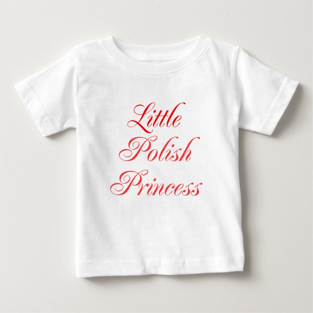 T-shirt Pour Bébé Petite princesse polonaise (Devant)