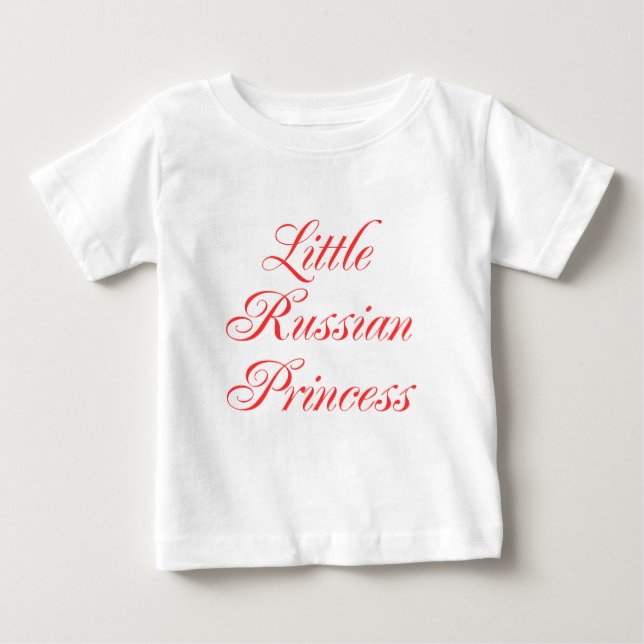 T-shirt Pour Bébé Petite princesse russe (Devant)
