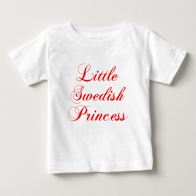 T-shirt Pour Bébé Petite princesse suédoise (Devant)