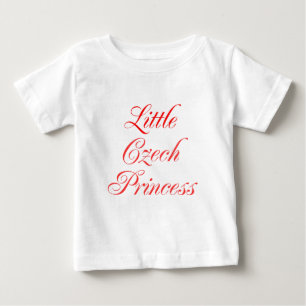 T-shirt Pour Bébé Petite princesse tchèque