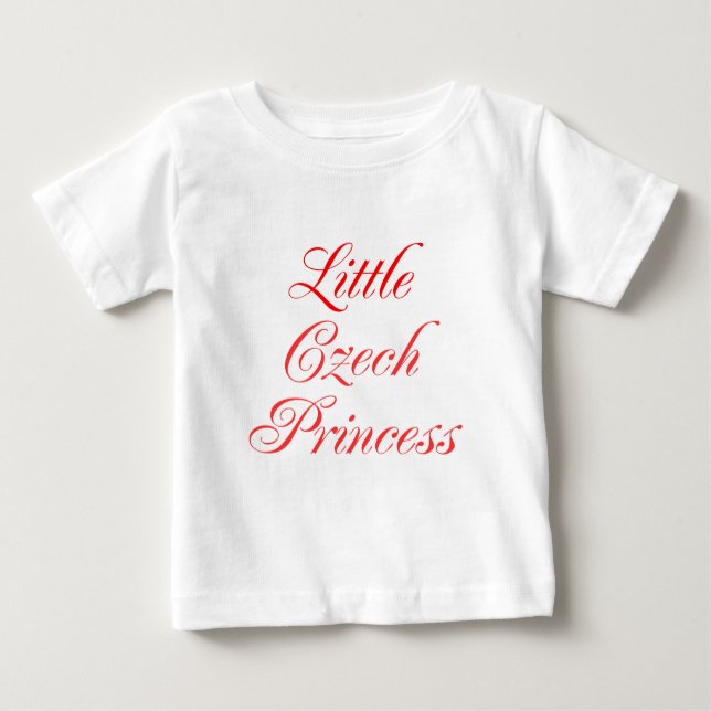 T-shirt Pour Bébé Petite princesse tchèque (Devant)