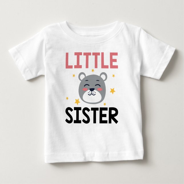 T-shirt Pour Bébé Petite Sœur (Devant)