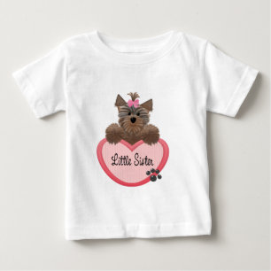 T-shirt Pour Bébé Petite soeur de Yorkie