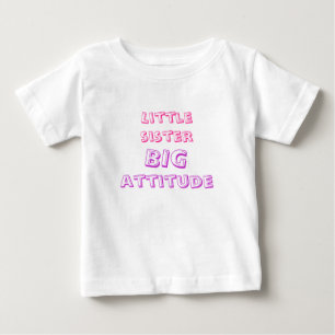 T-shirt Pour Bébé petite soeur, grande attitude