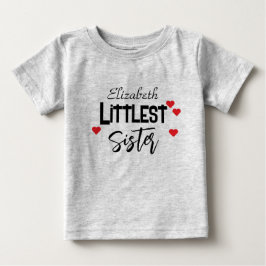 T-shirt Pour Bébé Petite Soeur personnalisée