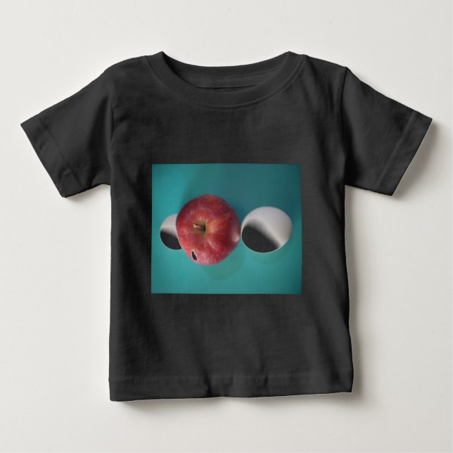 T-shirt Pour Bébé Petits-déjeuners copains : Deux oeufs $an Apple St (Devant)