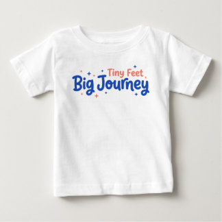 T-shirt Pour Bébé Petits Pieds Grand Voyage