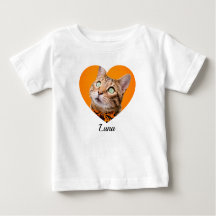 Pet's Cute Modern Typography Name and heart Photo