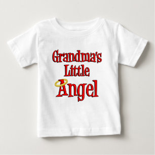 T-shirt Pour Bébé Peu d'ange de la grand-maman